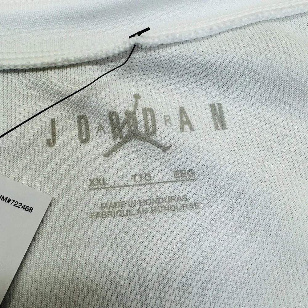 NEW Jordan Overtime Basketball Jersey White Black Mens Size 2XL FQ5296-106